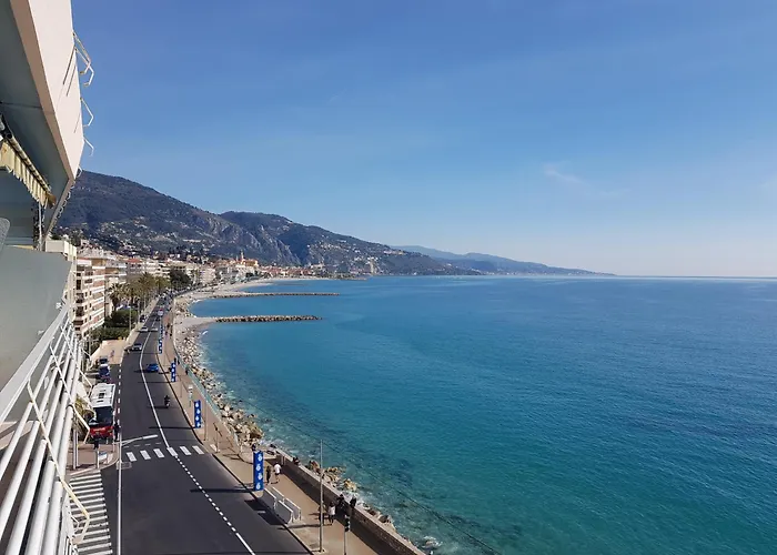 Menton Front Bord De Mer Cote D\'Azur Florentina Sea View French Riviera Proche Monaco Montecarlo Superb Studio