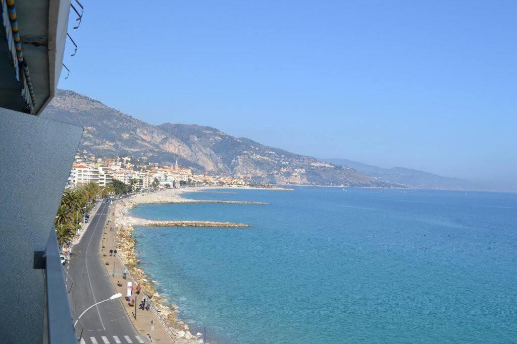 Apartment Front Bord De Cote D'azur Florentina Sea View French Riviera Proche Monaco Montecarlo Superb Menton
