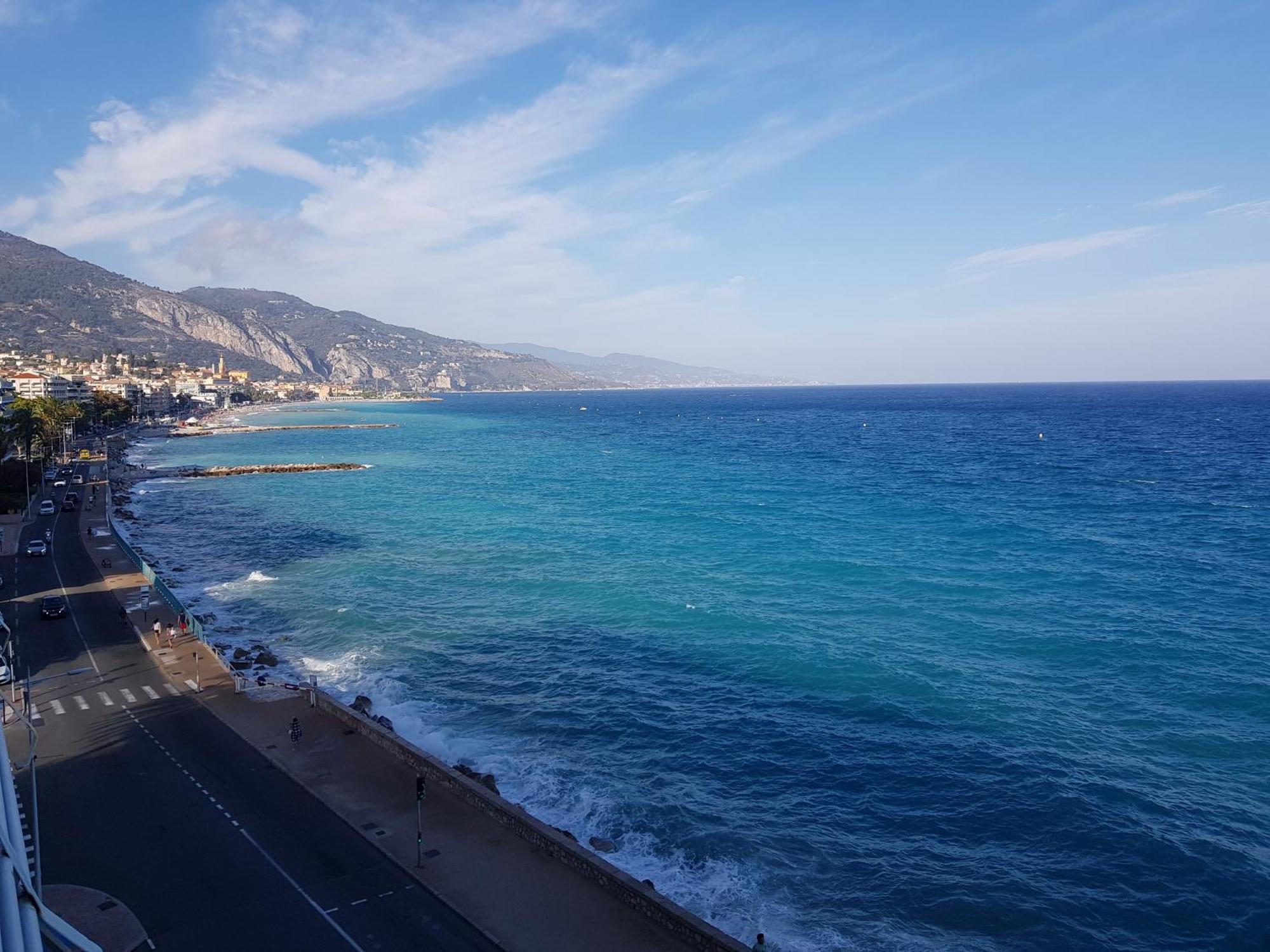 Front Bord De Cote D'azur Florentina Sea View French Riviera Proche Monaco Montecarlo Superb